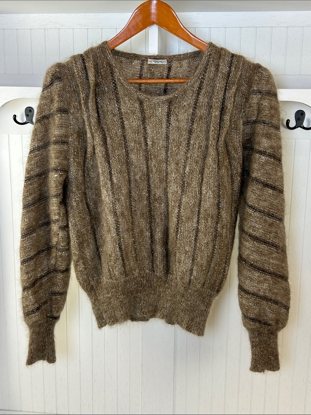 Vintage Nominato Italy Mohair Shimmer Sweater 44